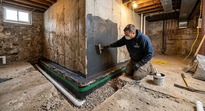 Basement Walls Waterproofing in Greenville, SC